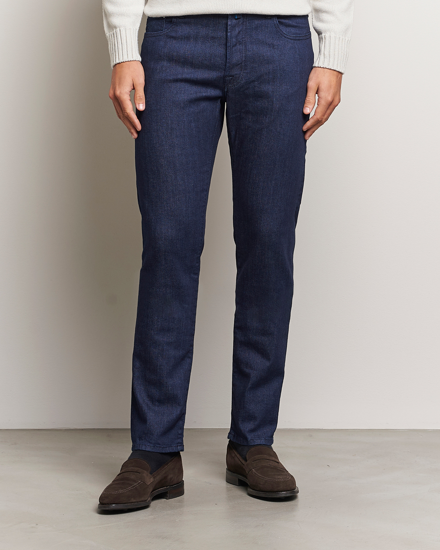 Herren | Jeans | Jacob Cohën | Bard 688 Slim Fit Stretch Jeans Dark Tonal Wash