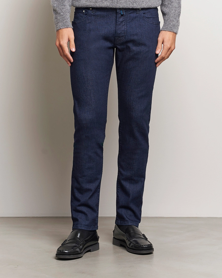 Herren | Jeans | Jacob Cohën | Nick 622 Slim Fit Stretch Jeans Dark Tonal Wash