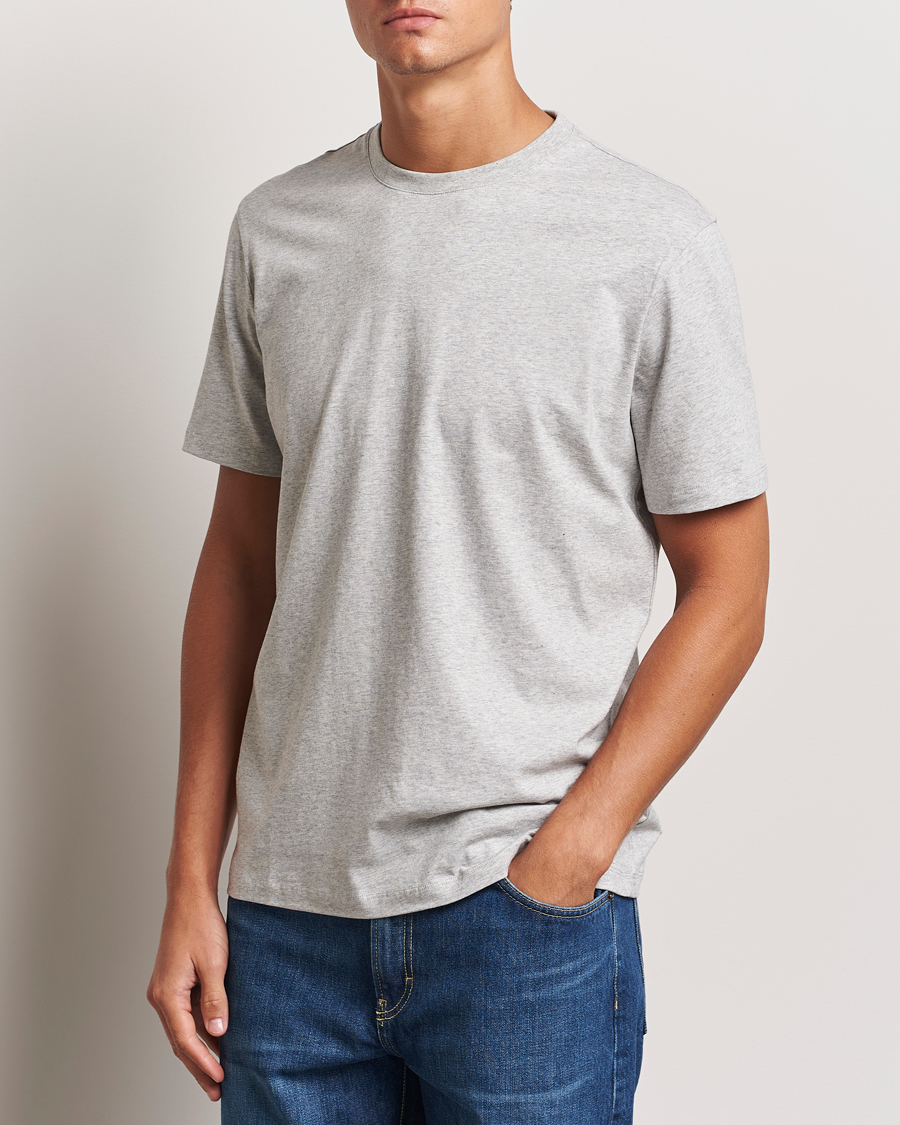 Herren | T-Shirts | A Day's March | Midweight T-Shirt Grey Melange