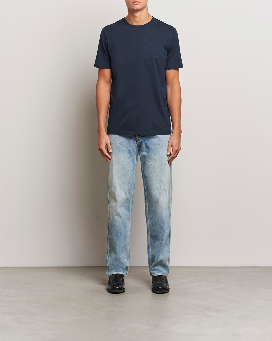 Herren | T-Shirts | A Day's March | Midweight T-Shirt Navy