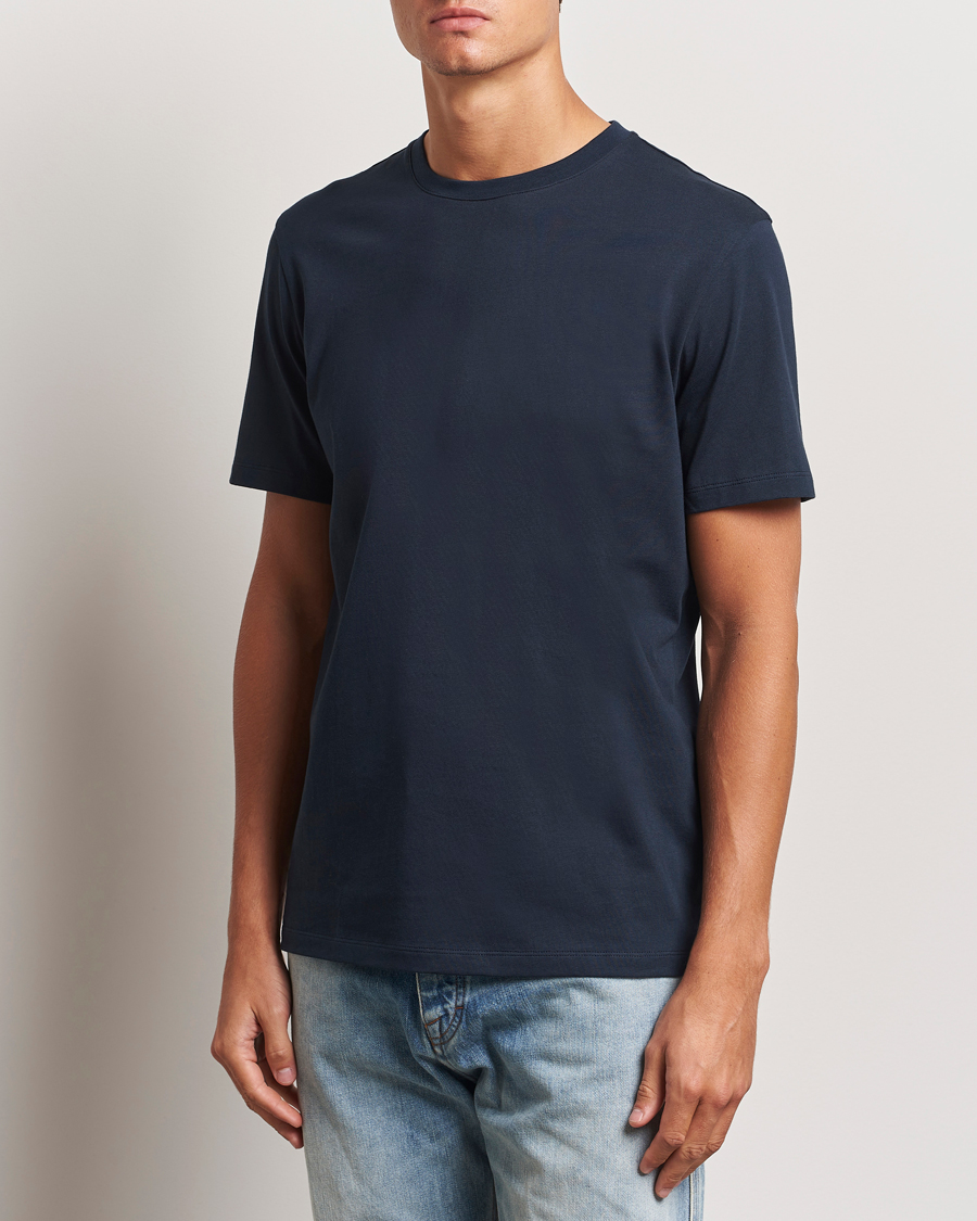 Herren | T-Shirts | A Day's March | Midweight T-Shirt Navy