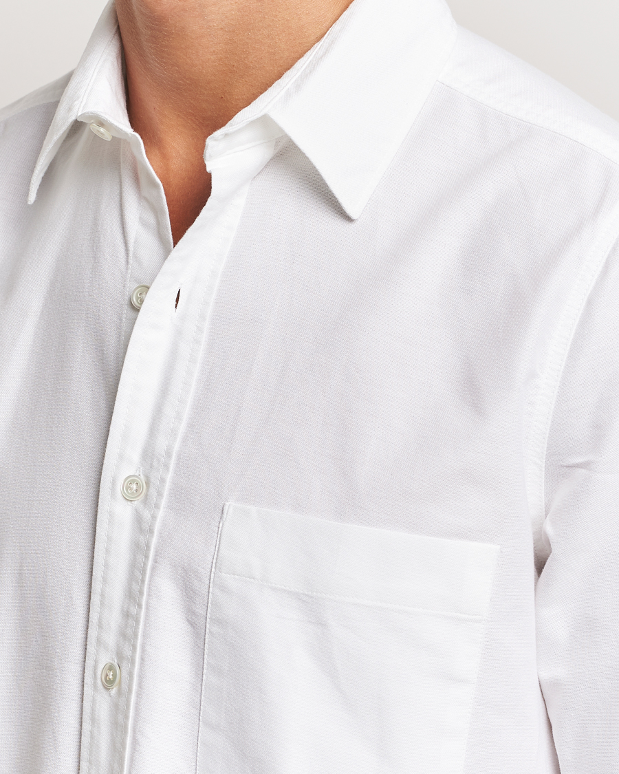 Herren | Hemden | A Day's March | Mason Dyed Oxford Shirt White