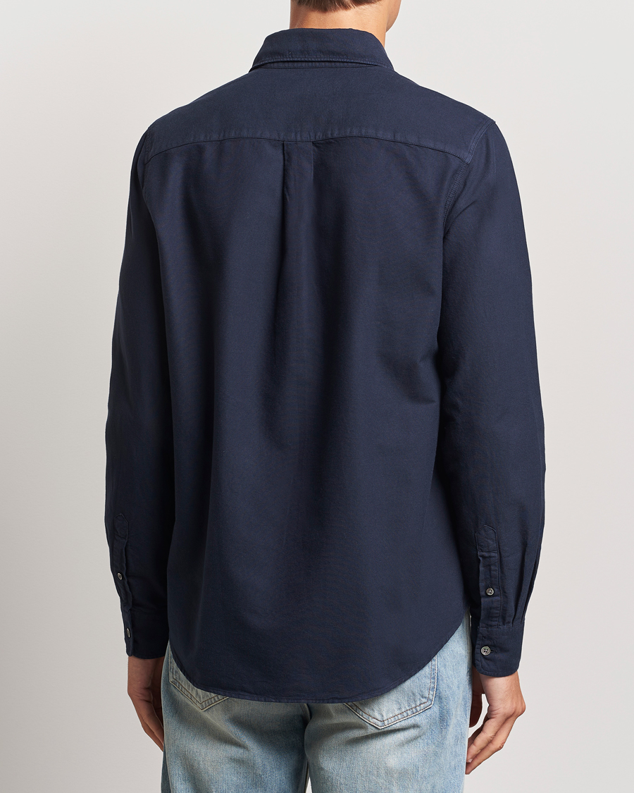 Herren | Hemden | A Day's March | Mason Dyed Oxford Shirt Navy