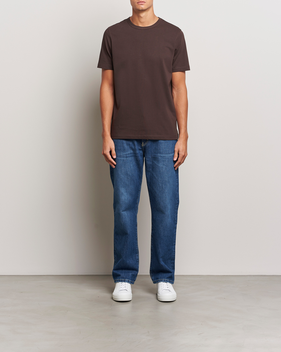 Herren | T-Shirts | A Day's March | Heavyweight T-Shirt Dark Chocolate