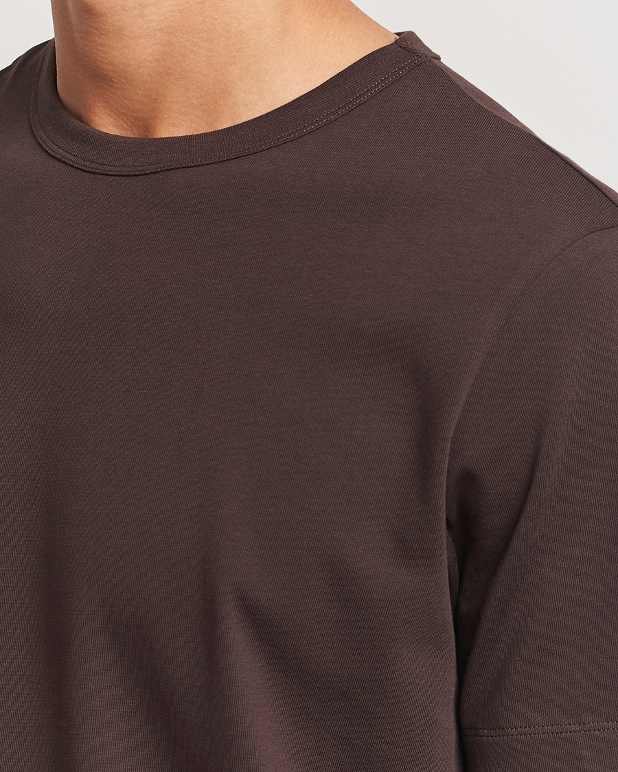 Herren | T-Shirts | A Day's March | Heavyweight T-Shirt Dark Chocolate