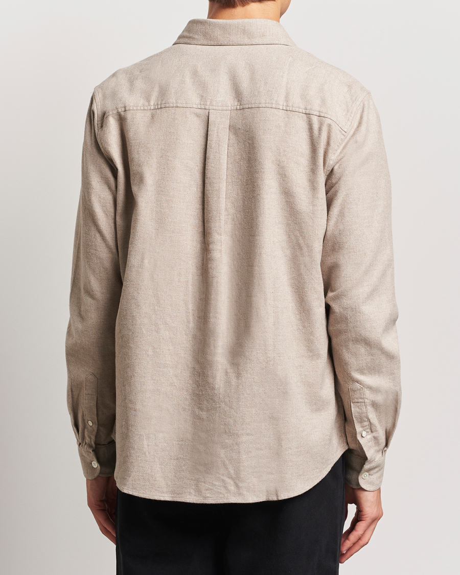 Herren | Hemden | A Day's March | Newark Flannel Shirt Sand Melange