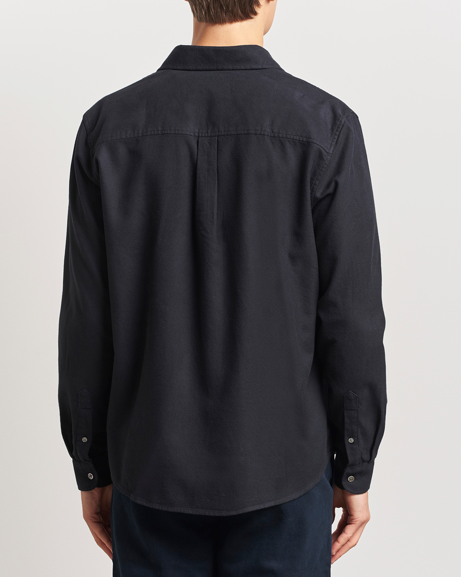 Herren | Hemden | A Day's March | Newark Flannel Shirt Black