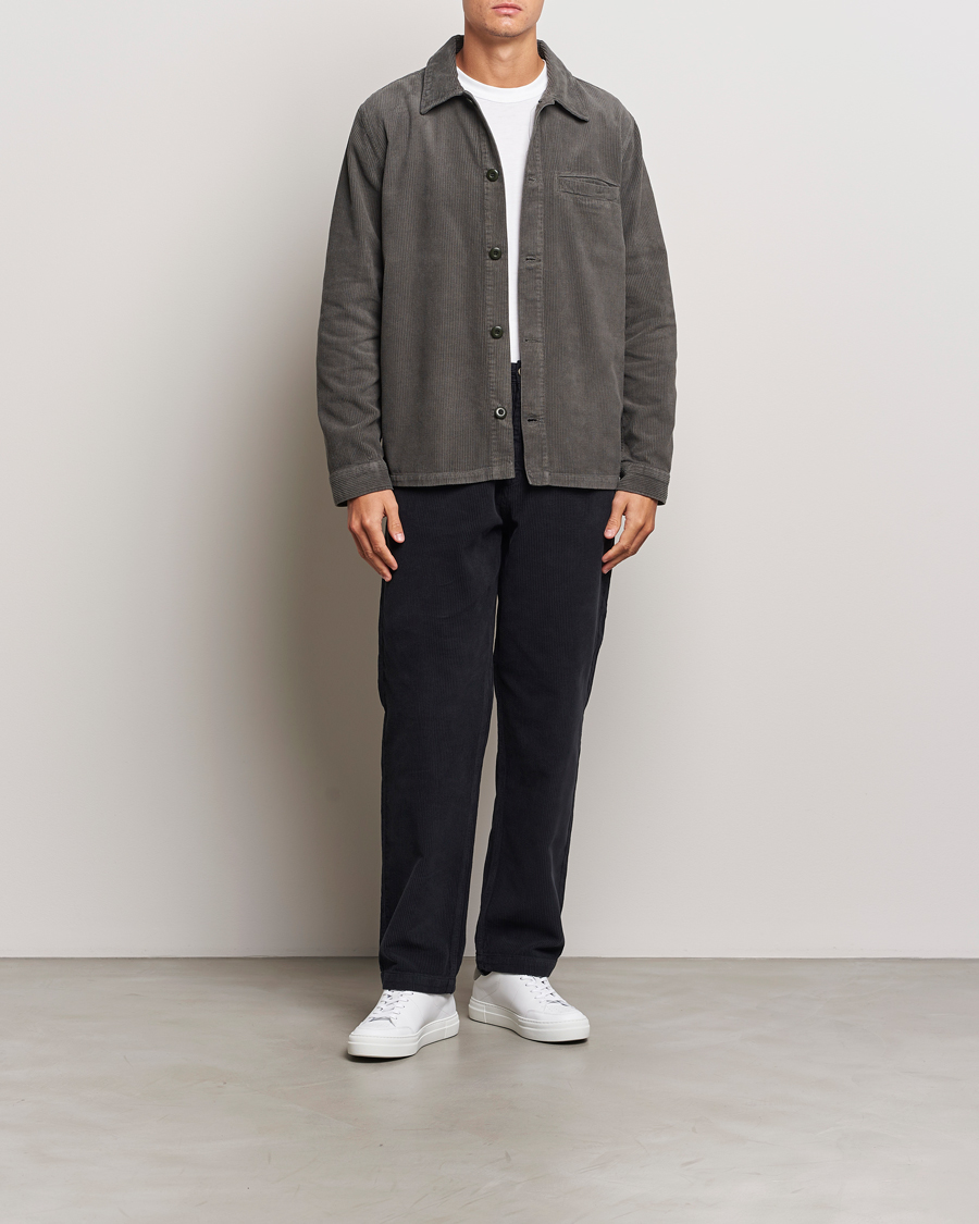Herren | Hosen | A Day's March | Redwood Corduroy Trousers Black