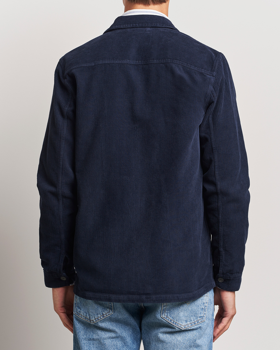 Herren | Hemden | A Day's March | Banagher Corduroy Overshirt Navy