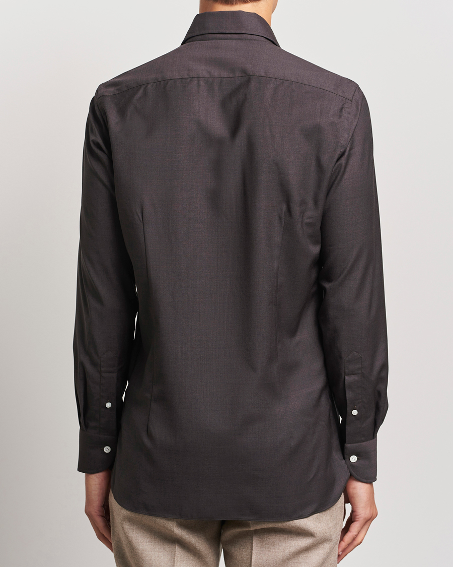 Herren | Hemden | 100Hands | Full Spread Wool Shirt Brown