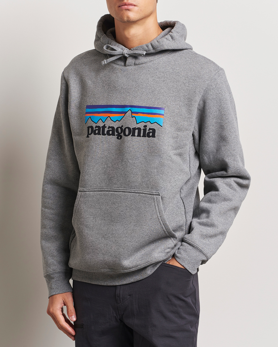 Herren | Pullover | Patagonia | P-6 Logo Uprisal Hoody Gravel Heather