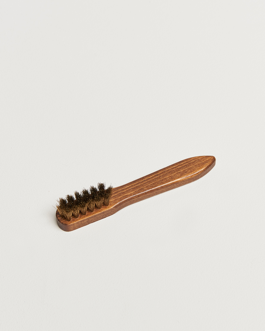 Herren | Schuhpflege | R.M.Williams | Suede Brass Bristle Brush Natural