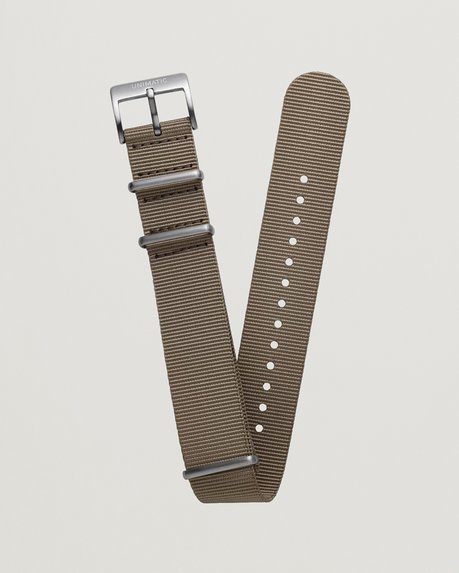 Herren | UNIMATIC Nylon Nato Steel 22m Strap Sand | UNIMATIC | Nylon Nato Steel 22m Strap Sand
