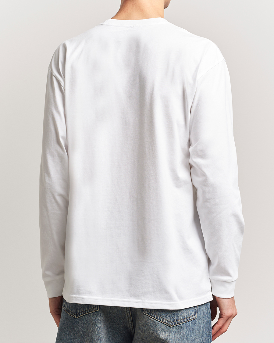Herren | T-Shirts | Carhartt WIP | Chase Combed Cotton Long Sleeve T-Shirt White/Gold