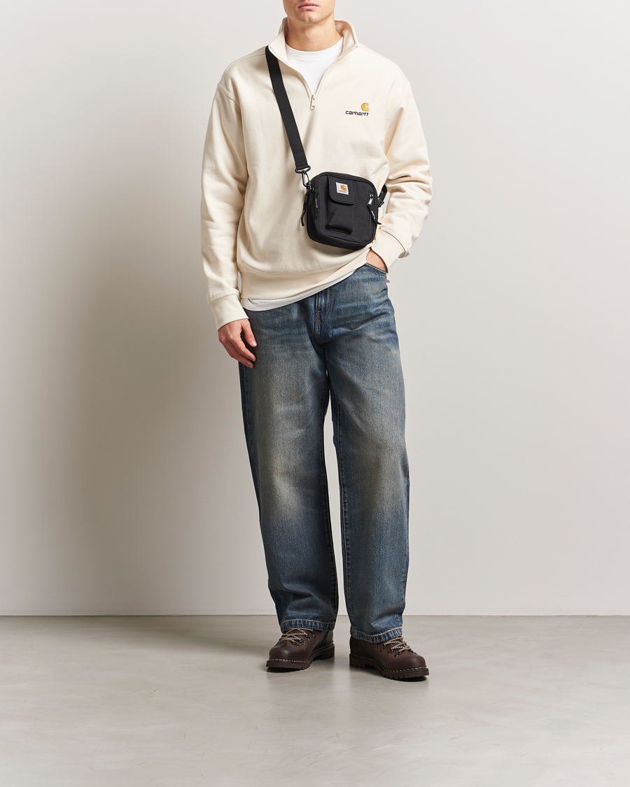 Herren | Pullover | Carhartt WIP | American Script Half Zip Sweatshirt Natural