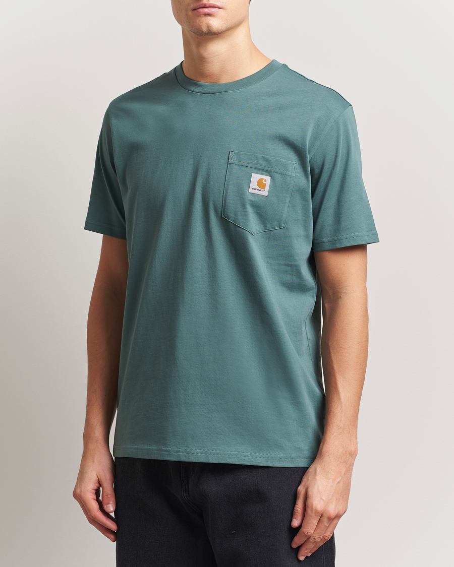Herren | T-Shirts | Carhartt WIP | Short Sleeve Pocket T-shirt Silver Pine