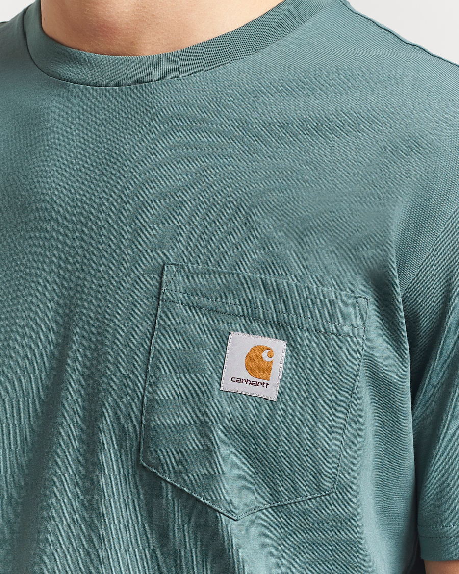 Herren | T-Shirts | Carhartt WIP | Short Sleeve Pocket T-shirt Silver Pine