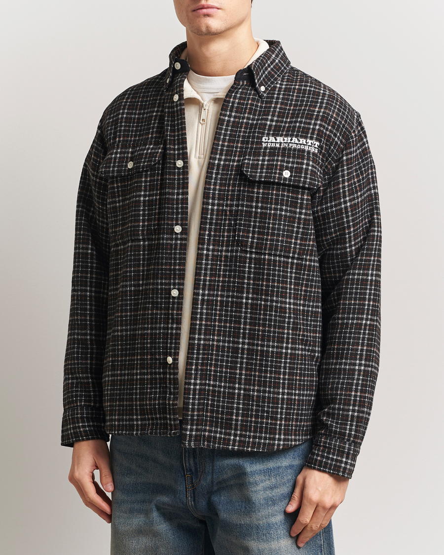 Herren | Hemden | Carhartt WIP | Runaway Millet Checked Overshirt Black