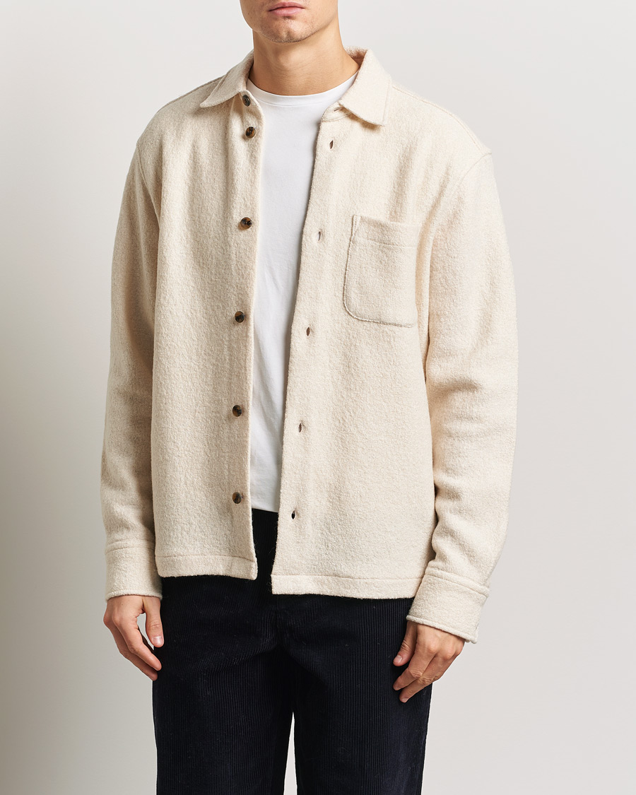 Herren | Hemden | LES DEUX | Kaleb Boucle Overshirt Ivory