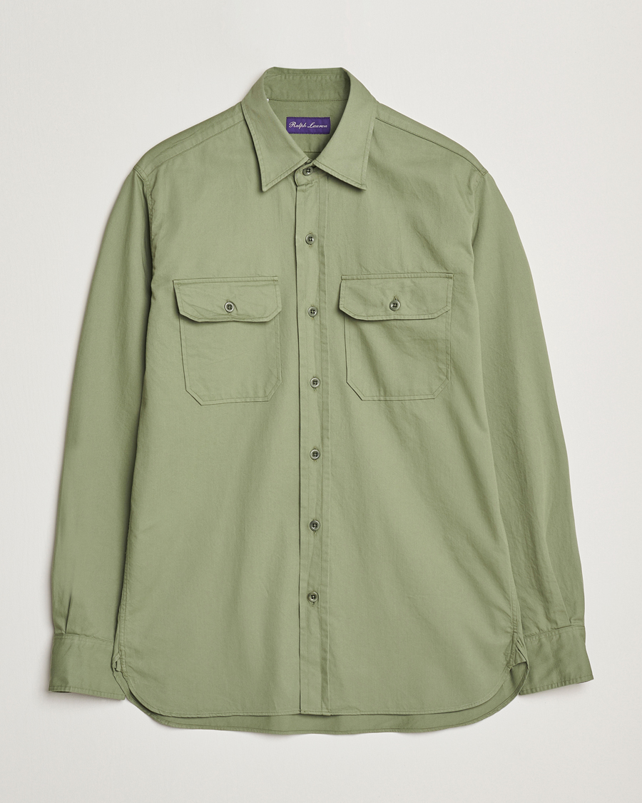 Herren | Hemden | Ralph Lauren Purple Label | Chino Twill Overshirt Dark Ivy