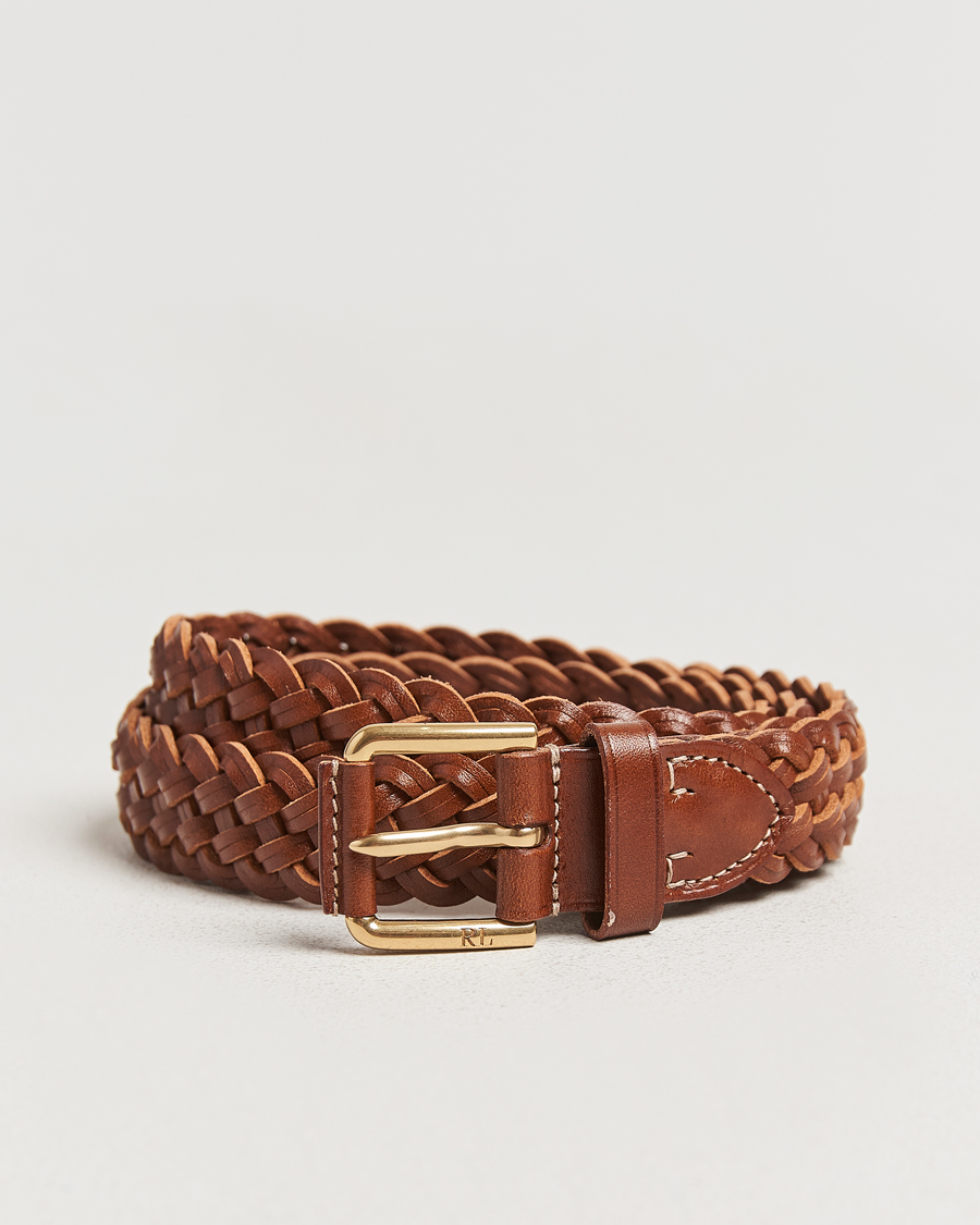 Herren | Gürtel | Ralph Lauren Purple Label | Braided Belt Brown Calf