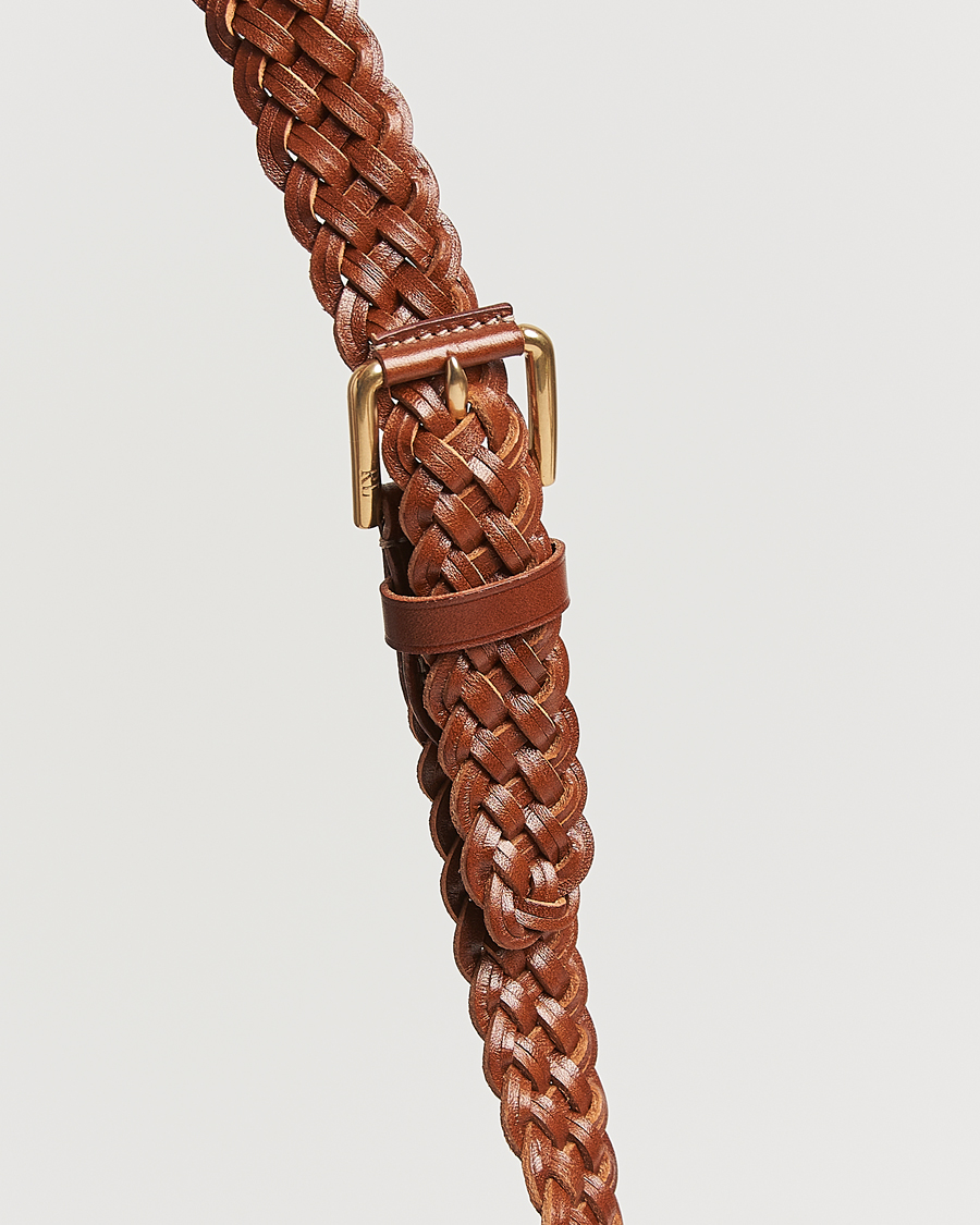 Herren | Gürtel | Ralph Lauren Purple Label | Braided Belt Brown Calf