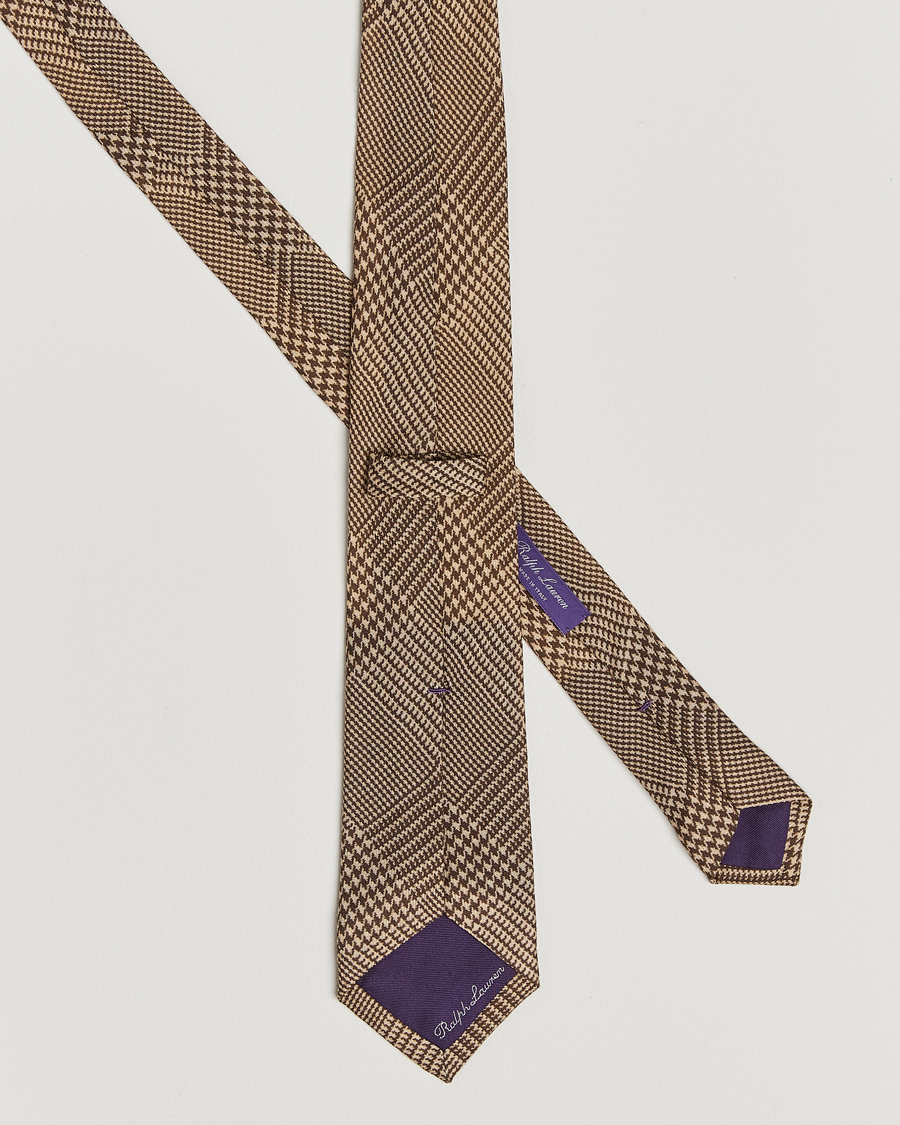Herren | Krawatten | Ralph Lauren Purple Label | Glenplaid Silk Tie Cream