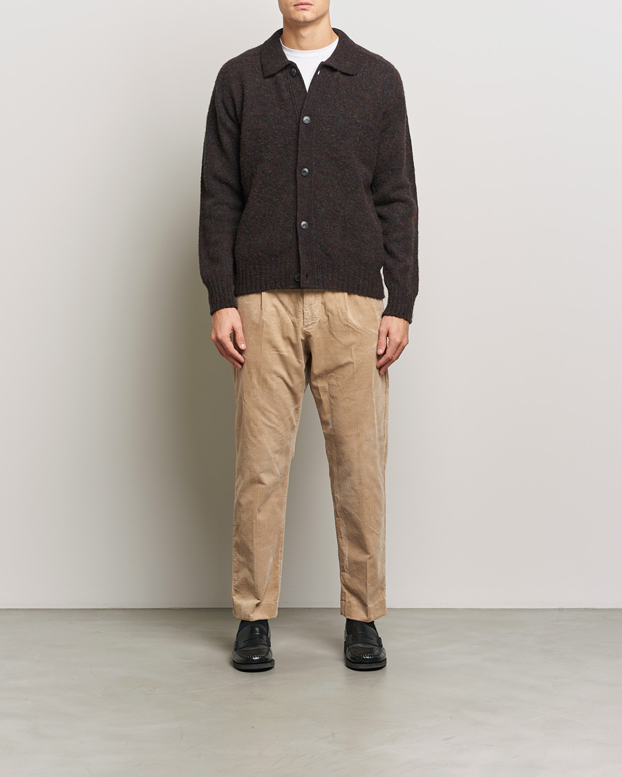 Herren | Hosen | NN07 | Bill Pleated Corduroy Pants White Peppar