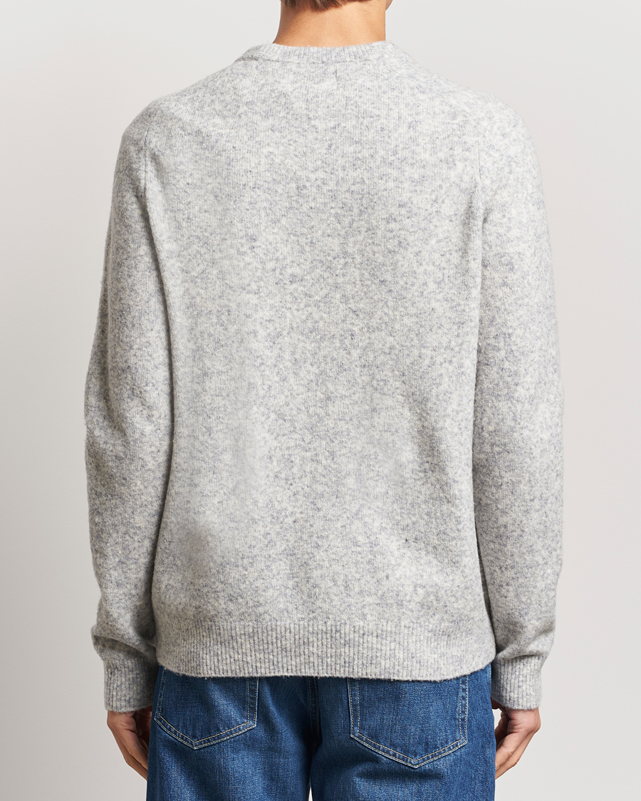 Herren | Pullover | NN07 | John Wool Knitted Sweater Medium Grey Melange