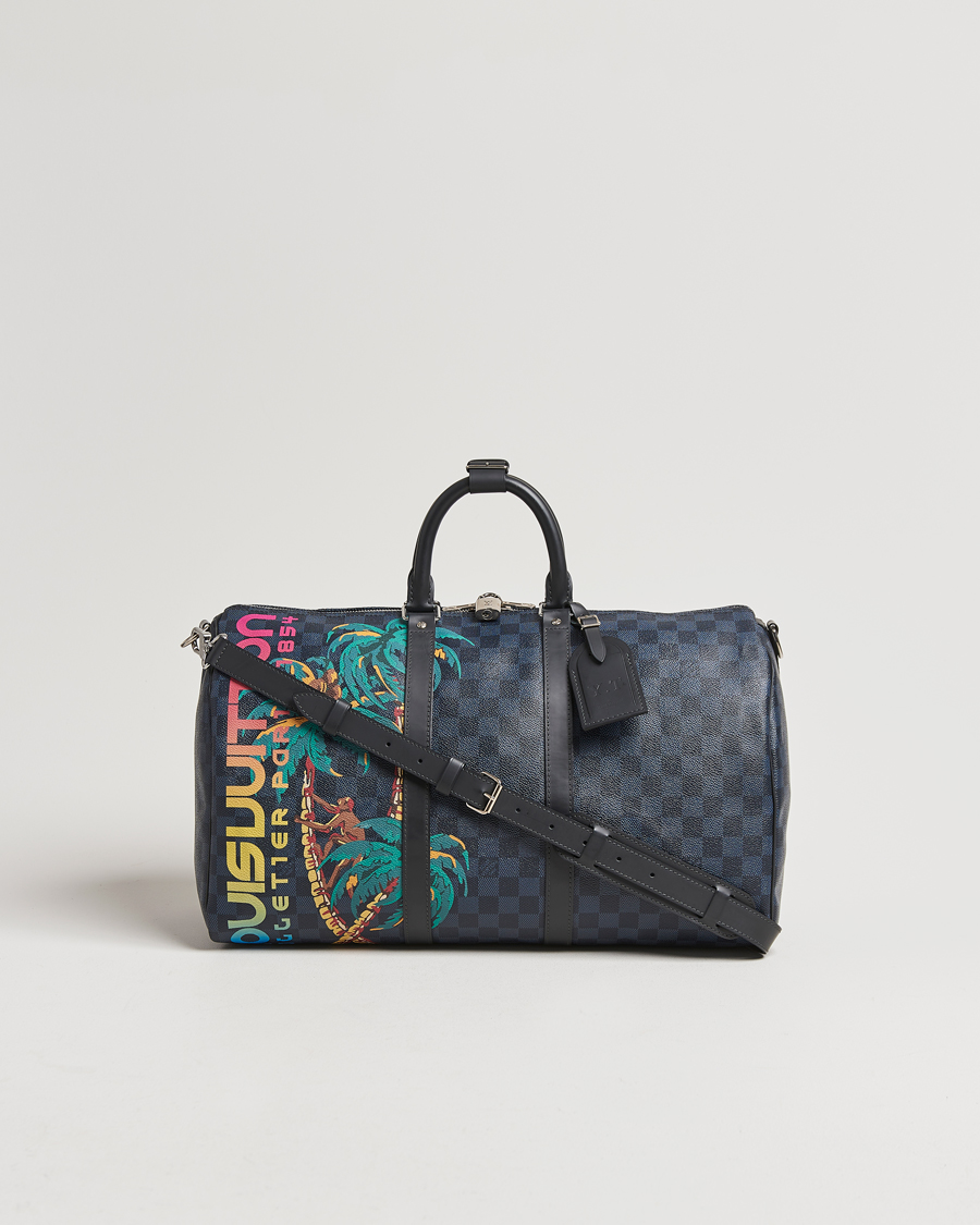Herren | Louis Vuitton Pre-Owned Keepall Bandoulière 45 Damier Cobalt Jungle | Louis Vuitton Pre-Owned | Keepall Bandoulière 45 Damier Cobalt Jungle