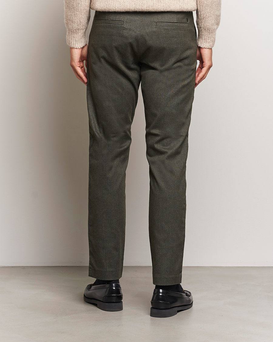 Herren | Hosen | NN07 | Theo Brushed Cotton Trousers Dark Army