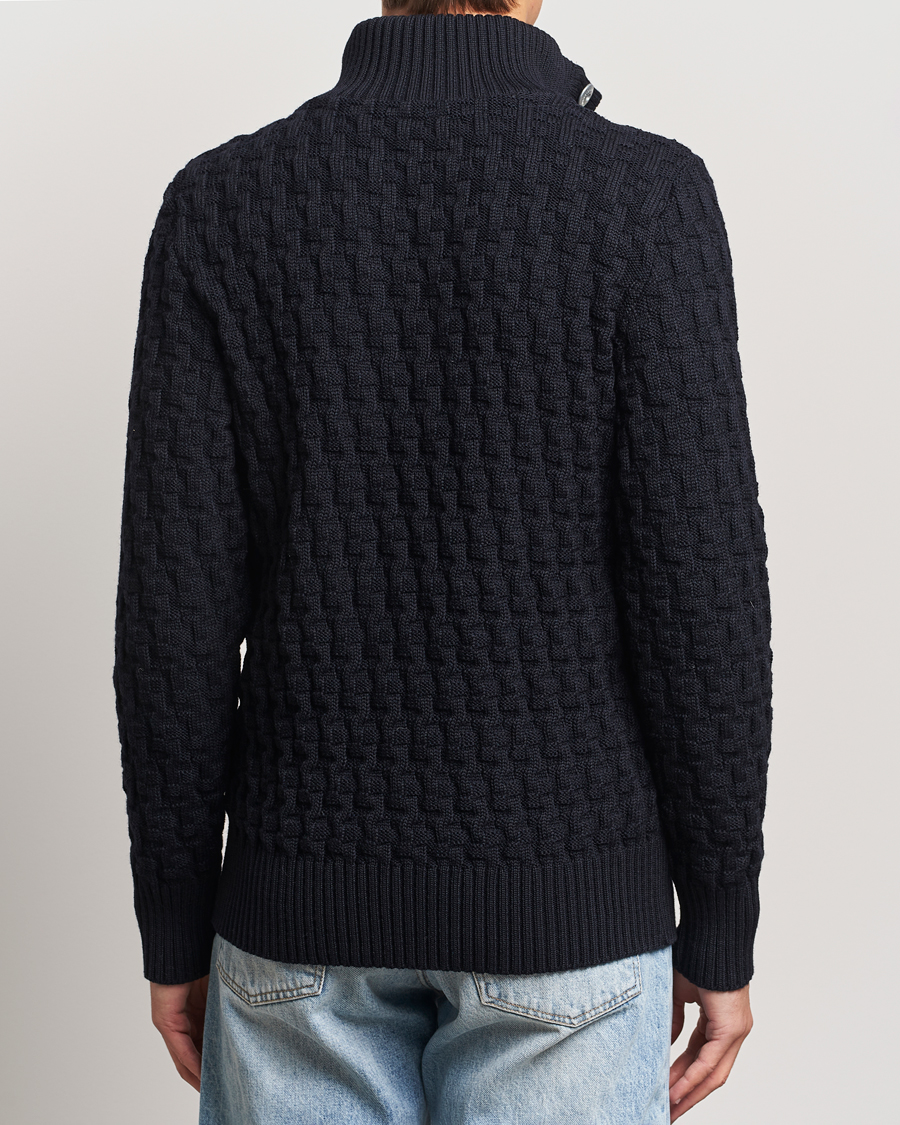 Herren | Pullover | S.N.S. Herning | Stark Wool Cable Cardigan Navy