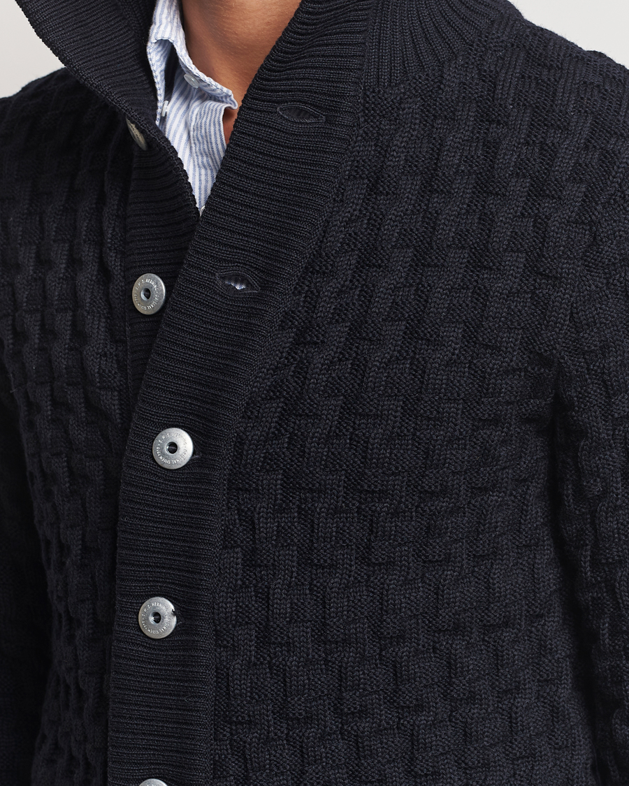Herren | Pullover | S.N.S. Herning | Stark Cable Cardigan Navy Blue