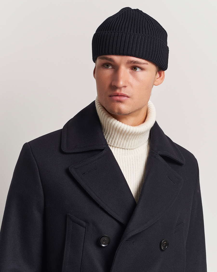 Herren | S.N.S. Herning Fender Merino Wool Hat Navy Blue | S.N.S. Herning | Fender Merino Wool Hat Navy Blue