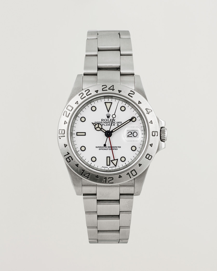 Herren | Rolex Pre-Owned Explorer II 16570 Silver | Rolex Pre-Owned | Explorer II 16570 Silver