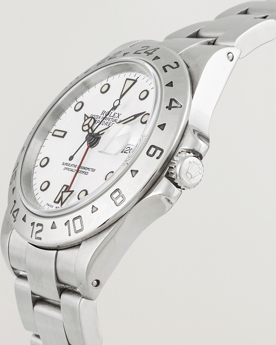 Herren | Rolex Pre-Owned Explorer II 16570 Silver | Rolex Pre-Owned | Explorer II 16570 Silver