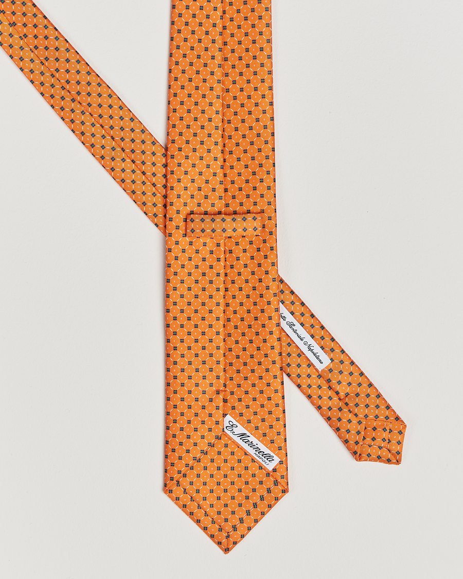 Herren | Krawatten | E. Marinella | 3-Fold Printed Silk Tie Orange