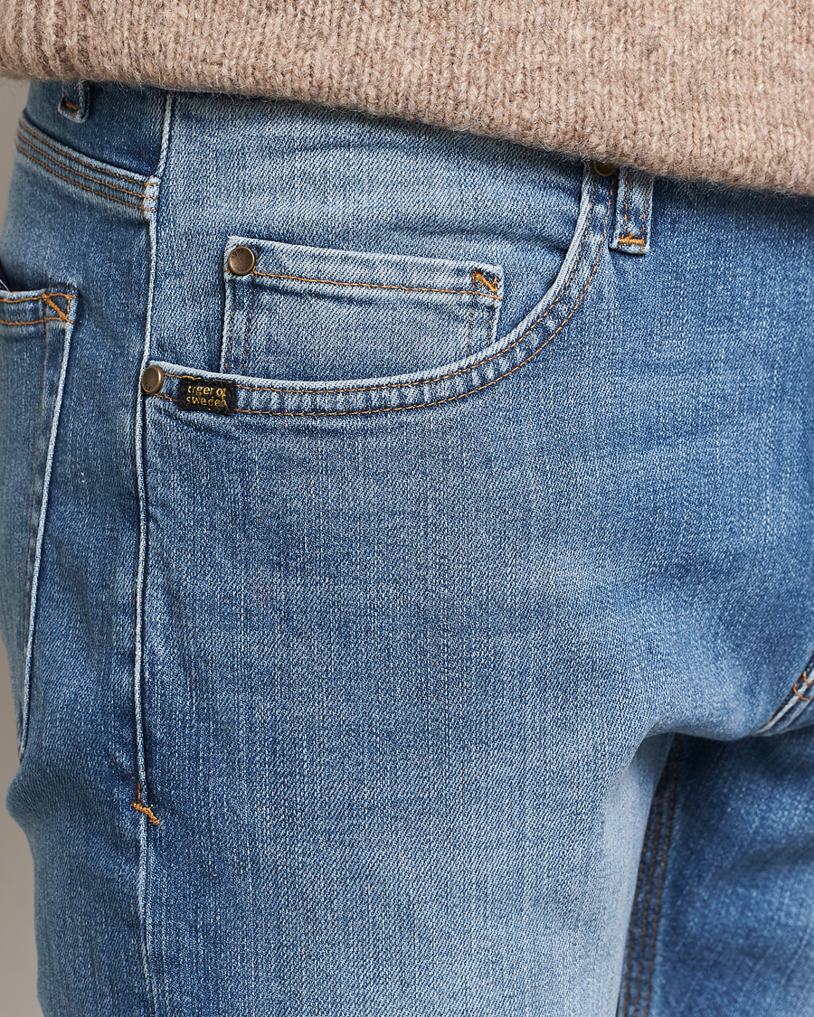 Herren | Jeans | Tiger of Sweden | Pistolero Stretch Cotton Jeans Pale Blue