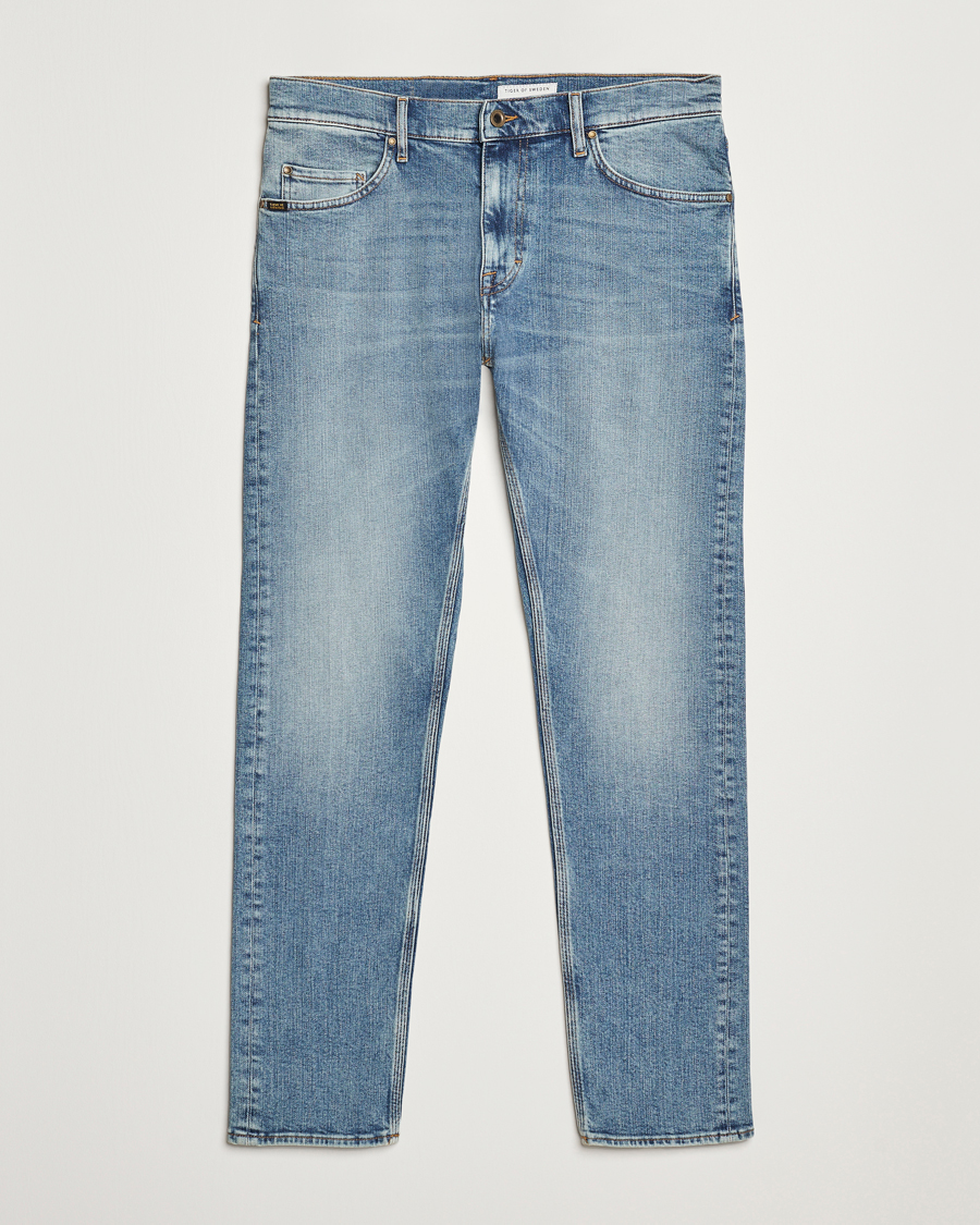 Herren | Jeans | Tiger of Sweden | Pistolero Stretch Cotton Jeans 3 Year Vintage Blue