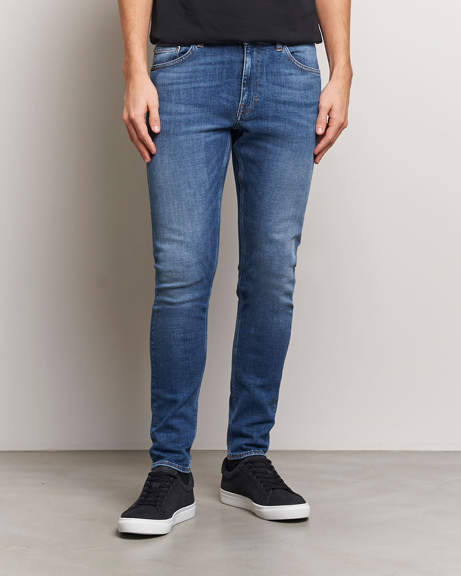 Herren | Jeans | Tiger of Sweden | Evolve Stretch Cotton Jeans Medium Blue