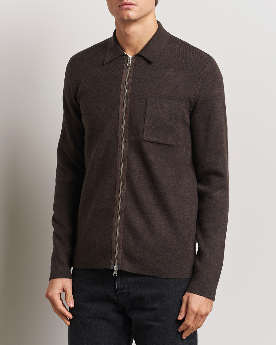 Herren | Pullover | Samsøe Samsøe | Guna Full Zip Turkish Coffee
