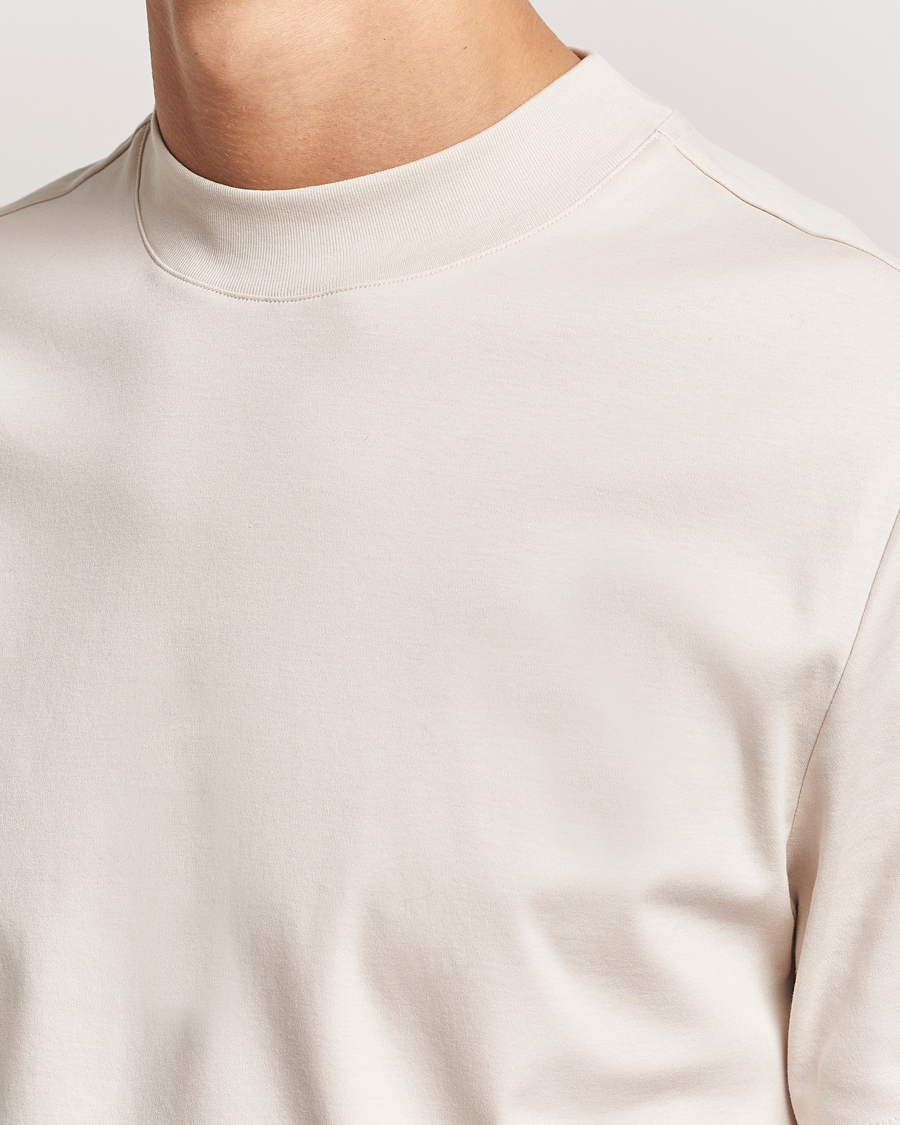 Herren | T-Shirts | J.Lindeberg | Ace Mock Neck T-Shirt Moonbeam