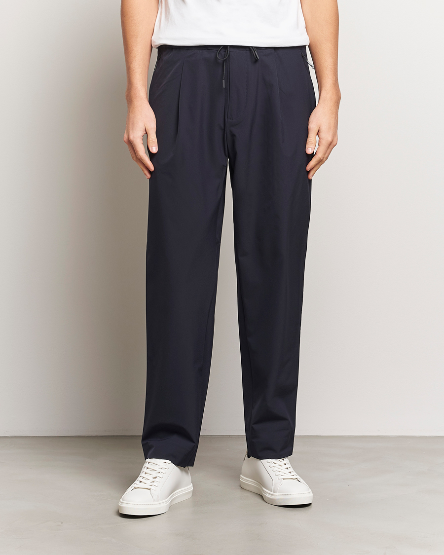 Herren | Hosen | J.Lindeberg | Jin DS Pleated Pants Navy
