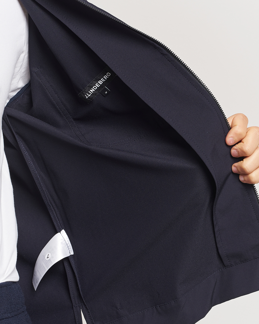 Herren | Hemden | J.Lindeberg | Jake Zipped Overshirt Navy