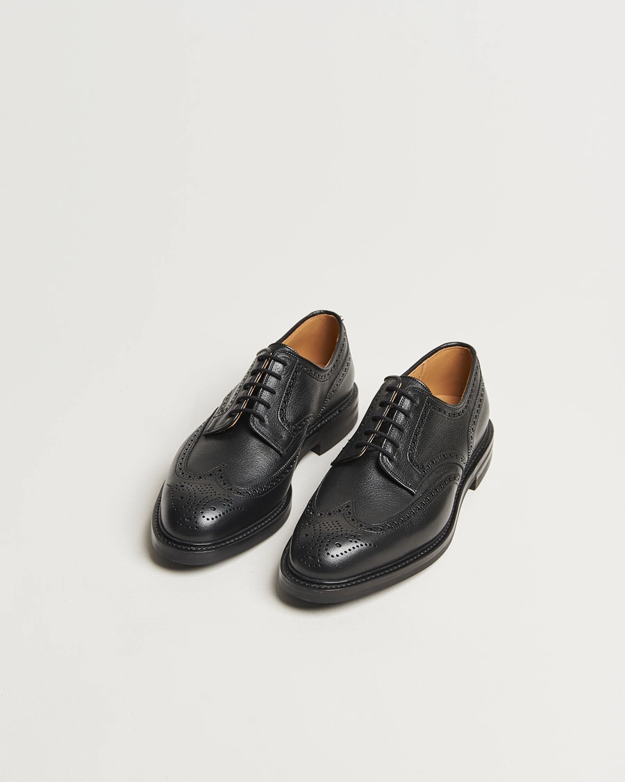 Herren | Brogue | Crockett & Jones x Tärnsjö Garveri | Crockett & Jones Pembroke Milled Grain Dainite Black