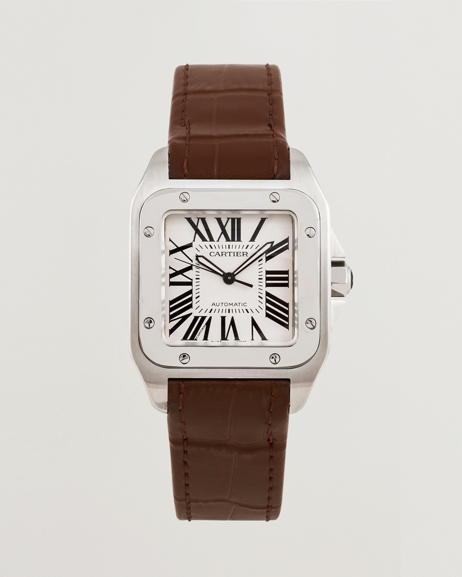Herren | Cartier Pre-Owned Santos 100 Silver | Cartier Pre-Owned | Santos 100 Silver