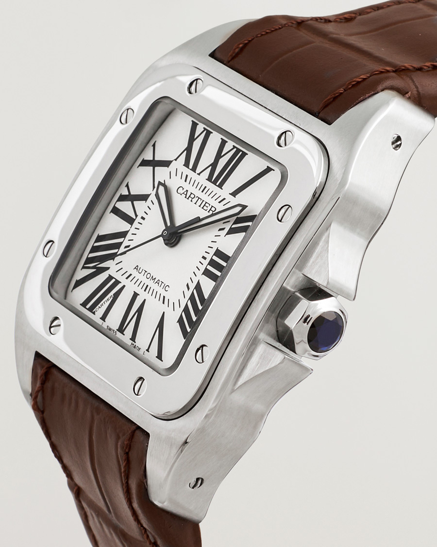 Herren | Cartier Pre-Owned Santos 100 Silver | Cartier Pre-Owned | Santos 100 Silver