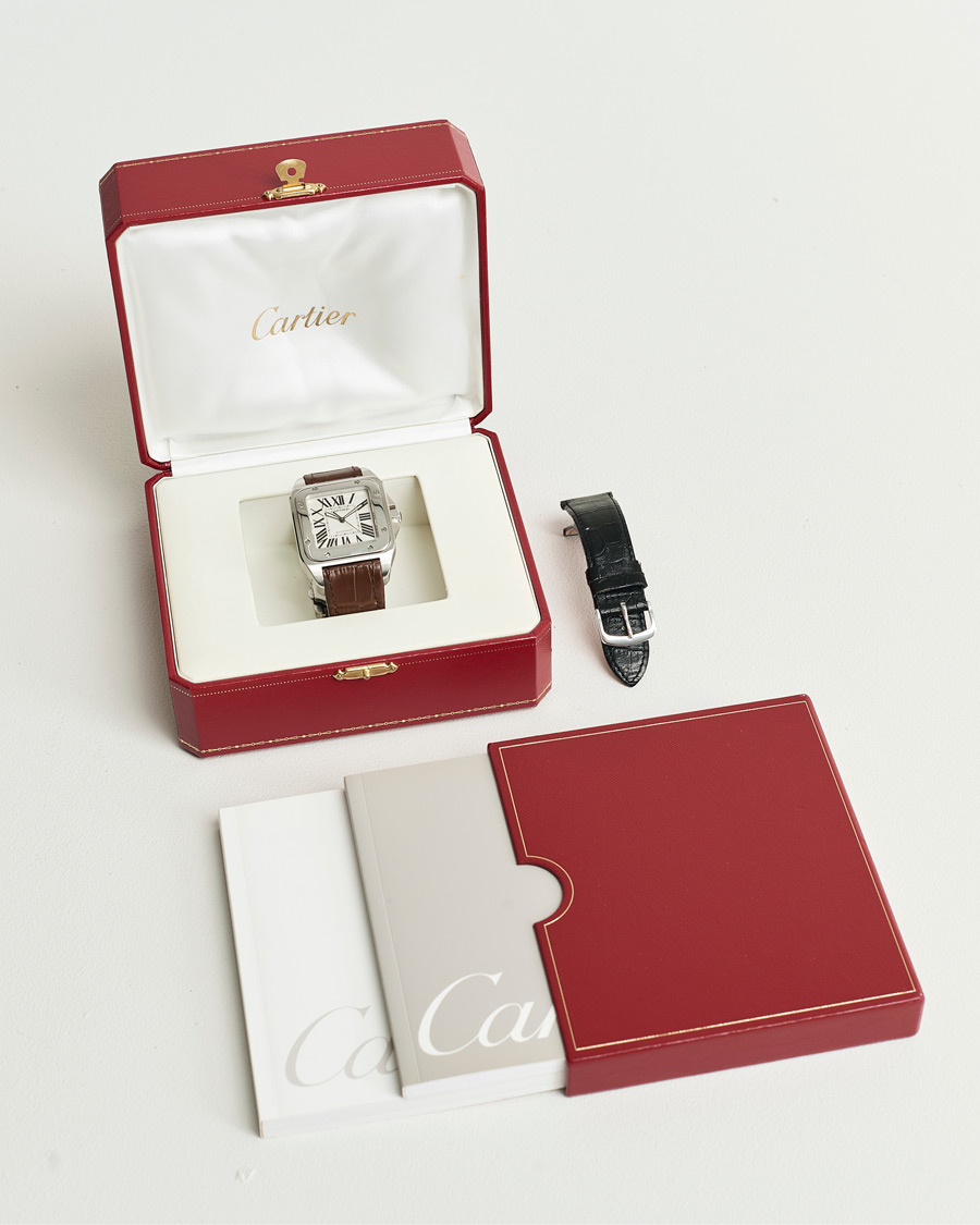 Herren | Cartier Pre-Owned Santos 100 Silver | Cartier Pre-Owned | Santos 100 Silver