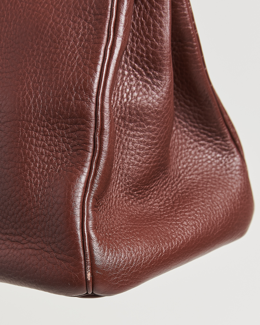 Hermes Pre Owned Birkin 35 Tourillon Clemence Handbag Havana bei Care of Ca