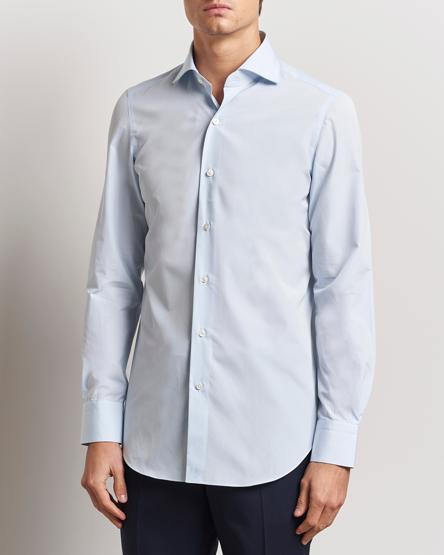 Herren | Hemden | Finamore Napoli | Milano Slim Fit Classic Shirt Light Blue